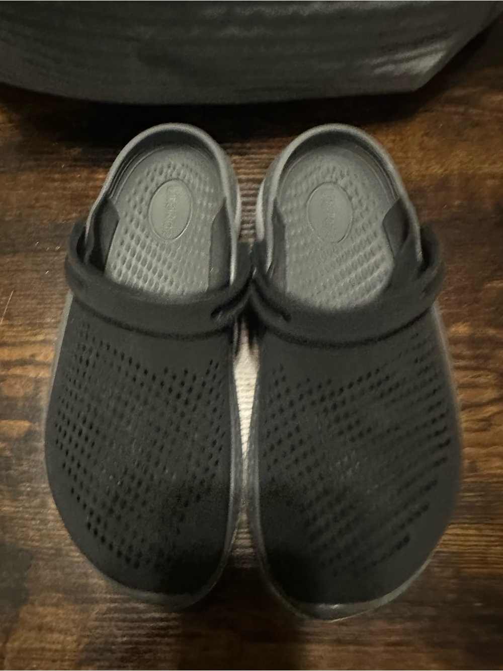 CROCS Men's Black Ventilated Slip-On Clog